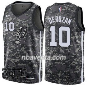 Camiseta Niños San Antonio Spurs DeMar DeRozan 10 Nike City Edition Negro Swingman